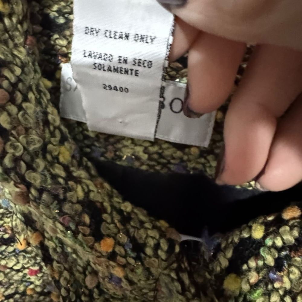 Sag Harbor Women's Tweed Blazer - Black and Gold holiday old money cottage - Picture 8 of 12